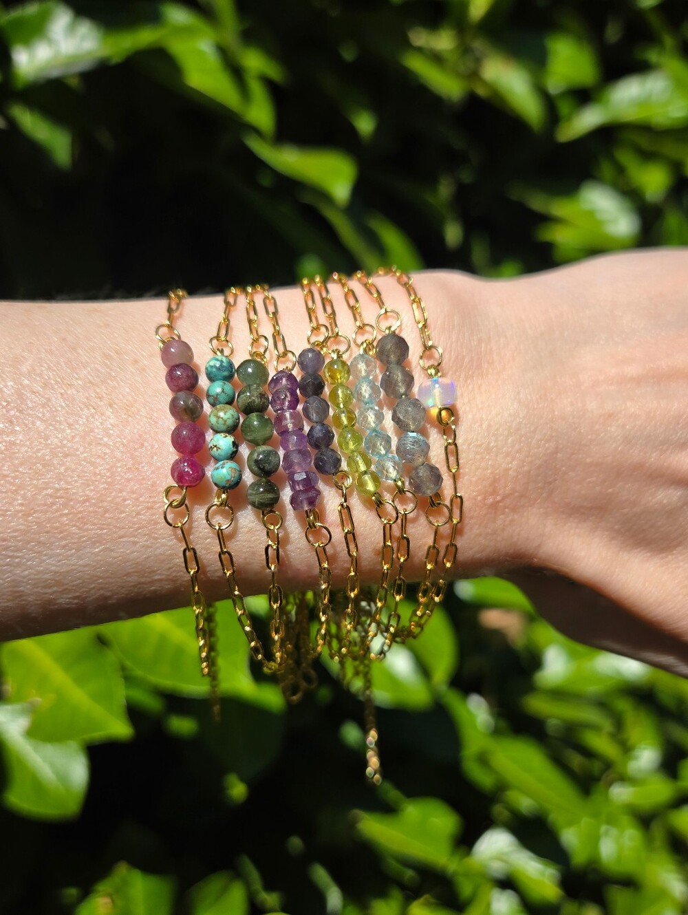 NWT Welo Opal 24k Gold-Plated Paperclip Chain Bracelet